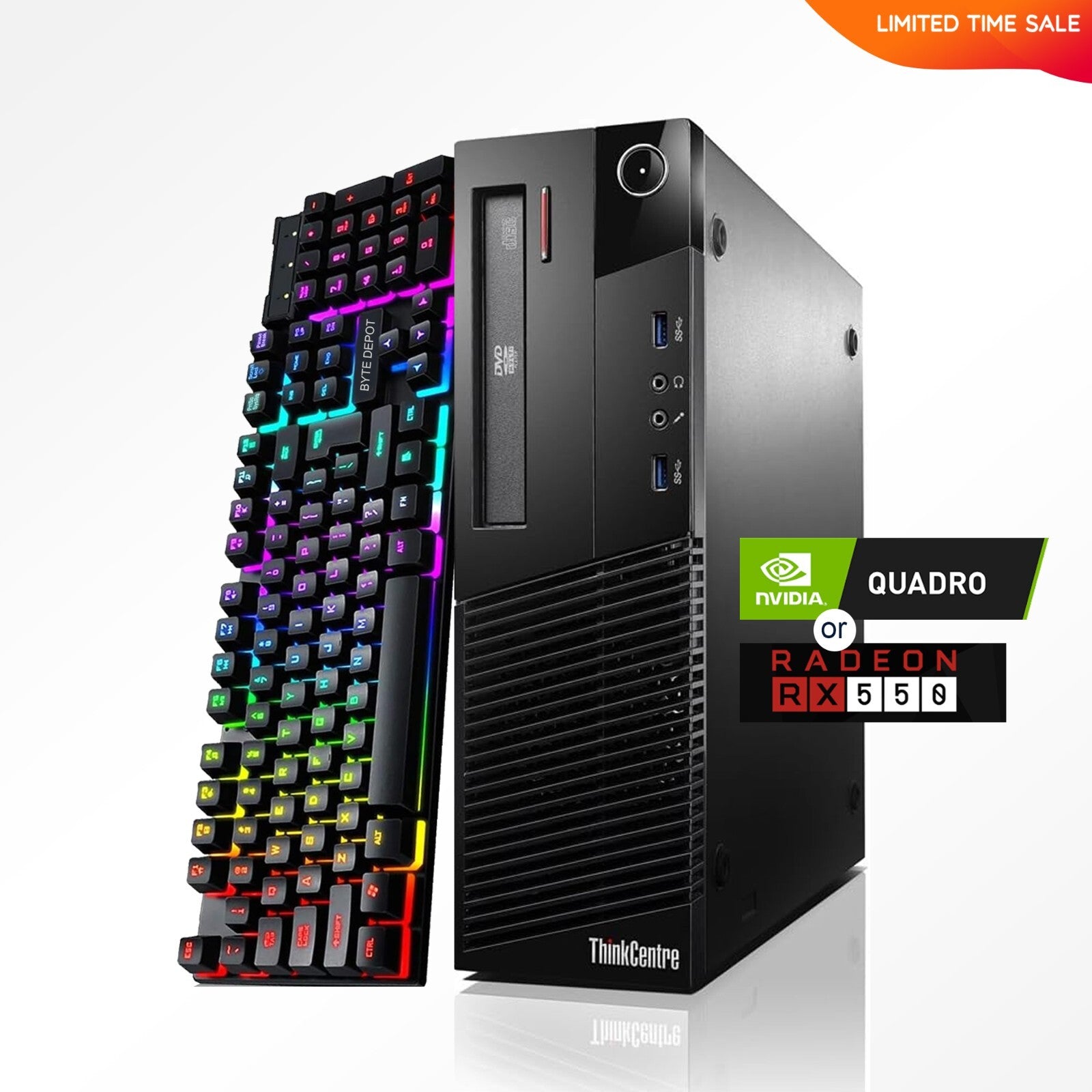 Lenovo Gaming PC Desktop Computer i7, 32GB RAM, Up to 2TB SSD NVIDIA Windows WIFI