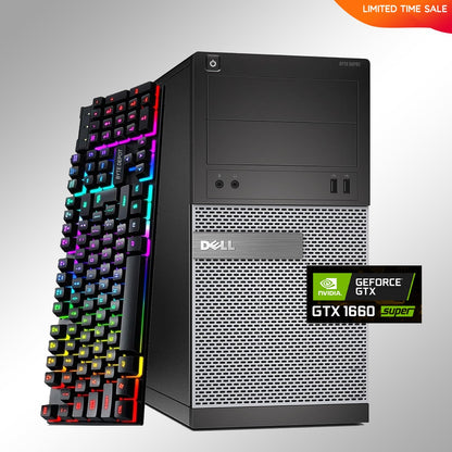 DELL Gaming PC Desktop Computer i7, Up to 32GB RAM 2TB SSD NVIDIA GTX 1660 Super