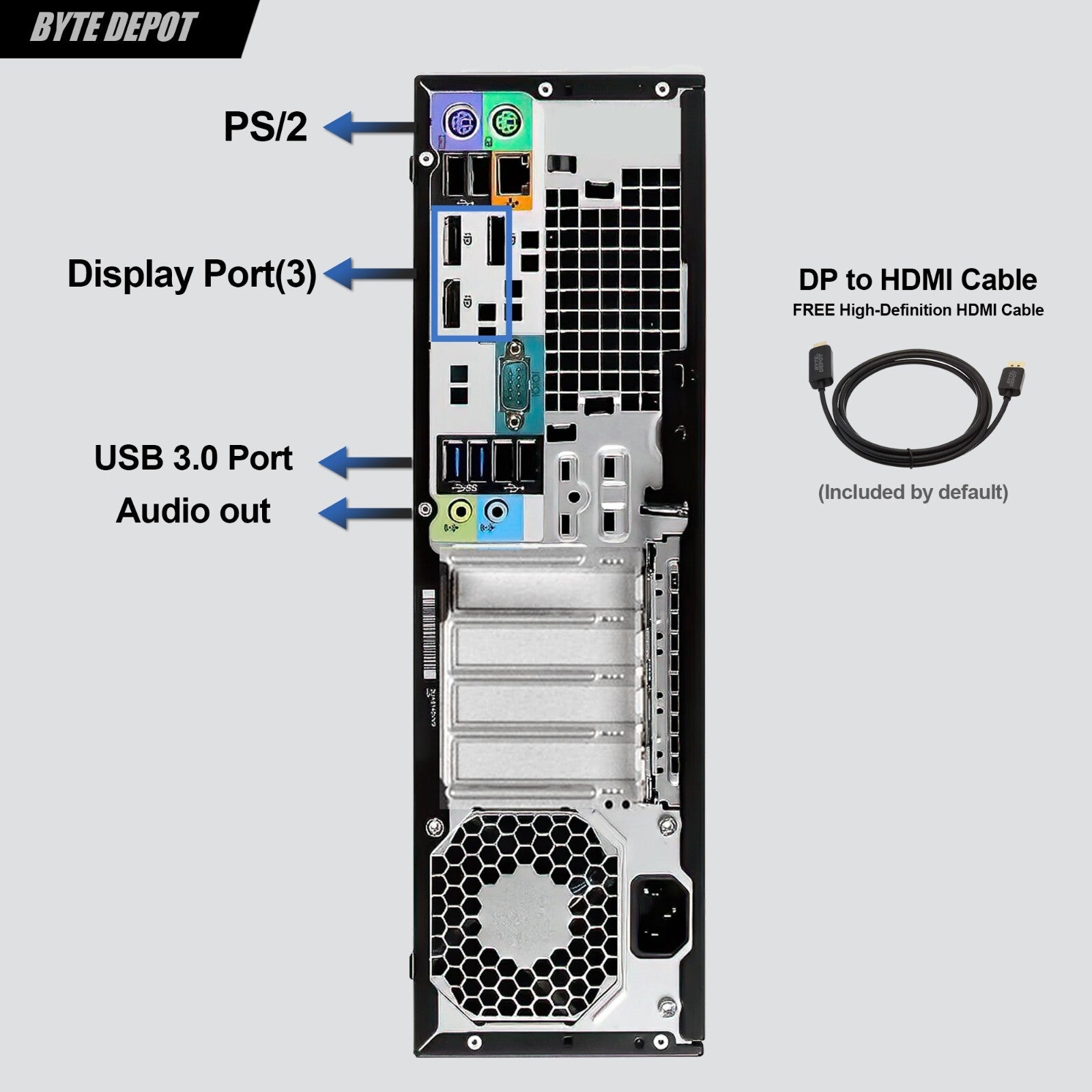 HP Desktop Computer PC i7 Workstation, Up to 32GB RAM 2TB SSD,Windows 11, DVD-RW