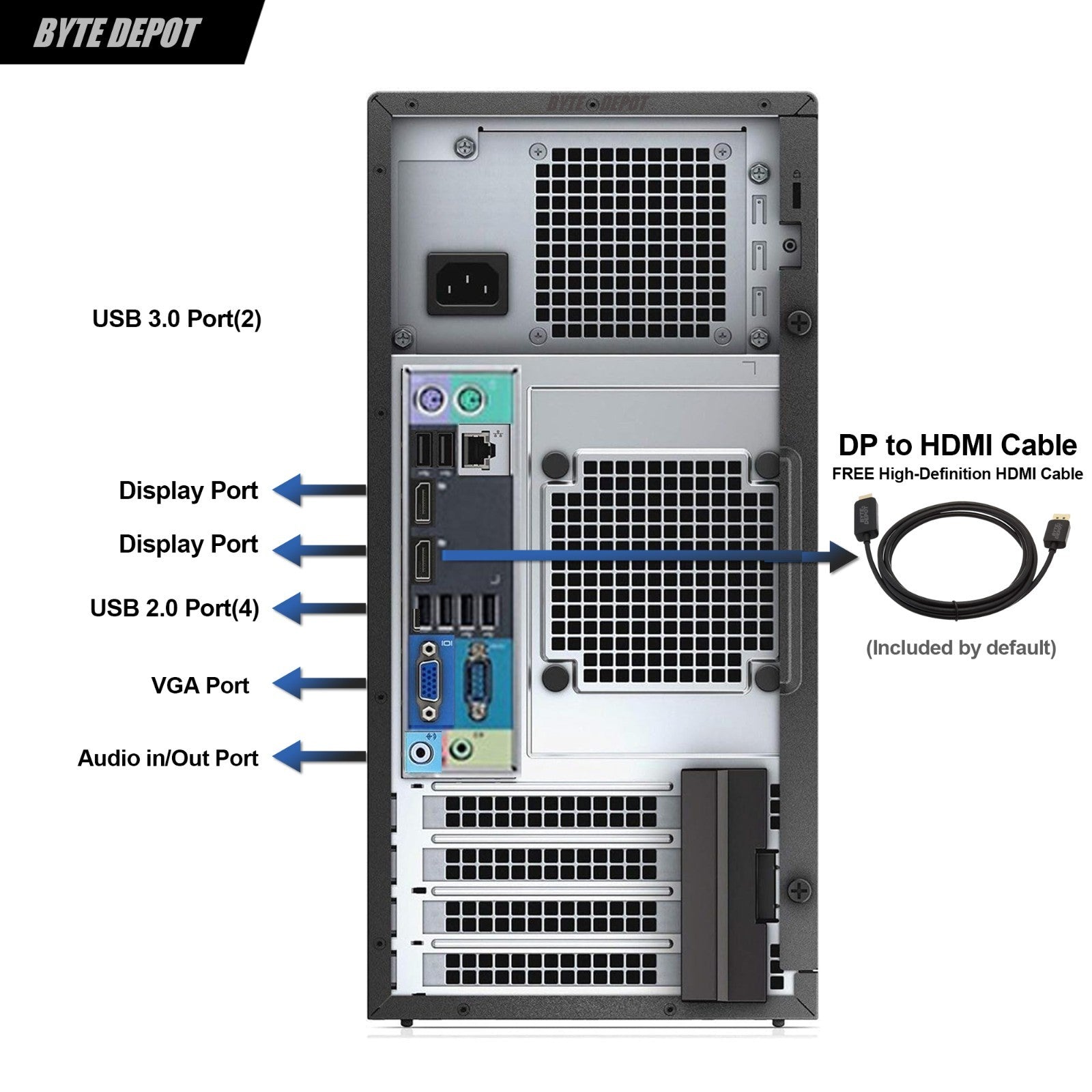 DELL Gaming PC Desktop Computer i7, 32GB RAM, Up to 2TB SSD NVIDIA Windows, WiFi