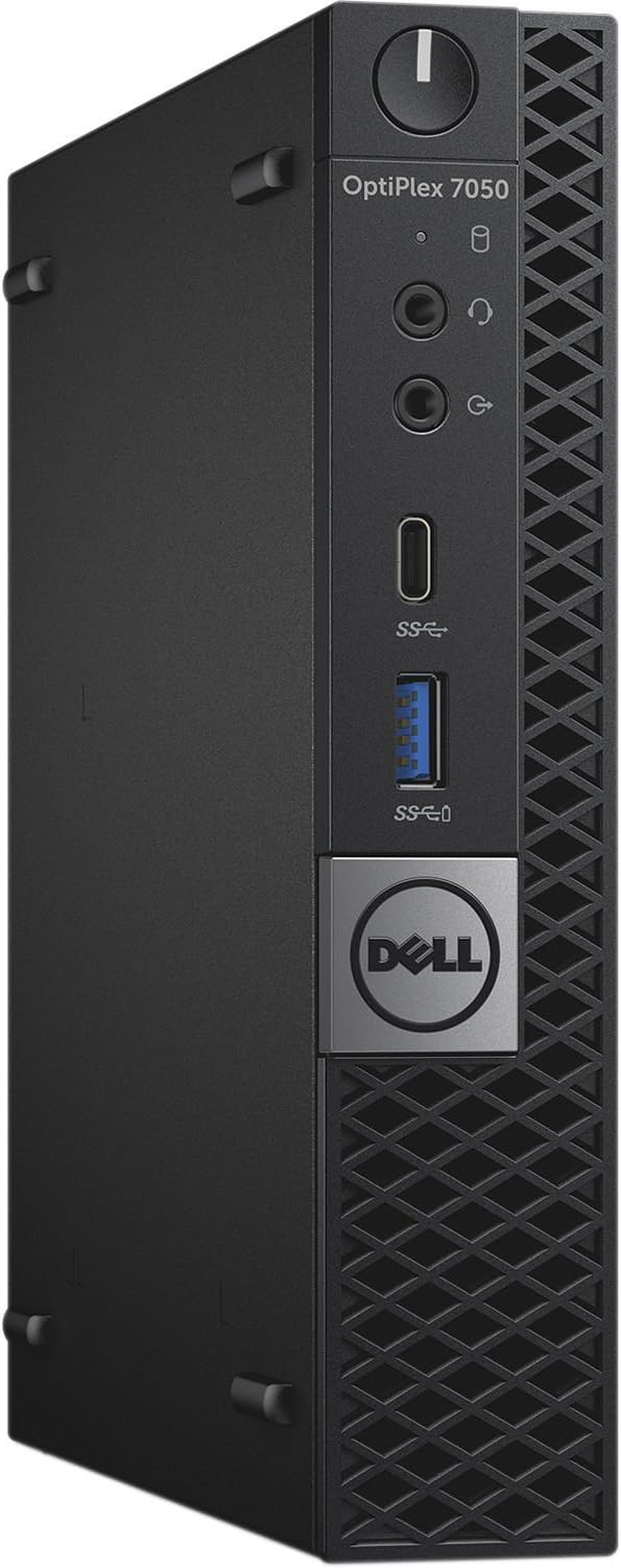 Dell OptiPlex 7050 Micro Tower (Intel Core i5-7500T, 8 GB, 128 GB M.2 SSD) Windows 10 Pro (Renewed)