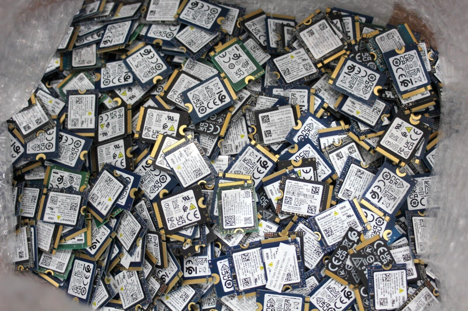 LOT of 10pcs 128GB M.2 PCIE NVME 2230 SSD 100% Health WD, SAMSUNG, KINGSTON