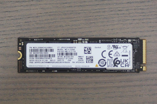 SAMSUNG 256GB PM9A1 M.2 2280 SSD NVMe PCIe Gen4 x4 MZ-VL22560 - MZVL2256HCHQ