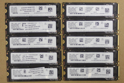 Lot of 10 Samsung PM9C1 256GB M.2 2280 NVMe SSD PCIe MZ-VL82560 MZVL8256HEJD