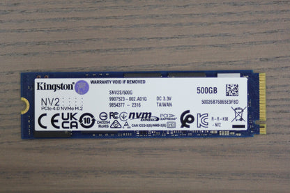 Kingston 500GB 512GB NVMe PCIe Gen3 SSD - M.2 2280 - 0M8PGP4512Q-AA /SNV2S-500G