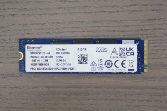 Kingston 500GB 512GB NVMe PCIe Gen3 SSD - M.2 2280 - 0M8PGP4512Q-AA /SNV2S-500G