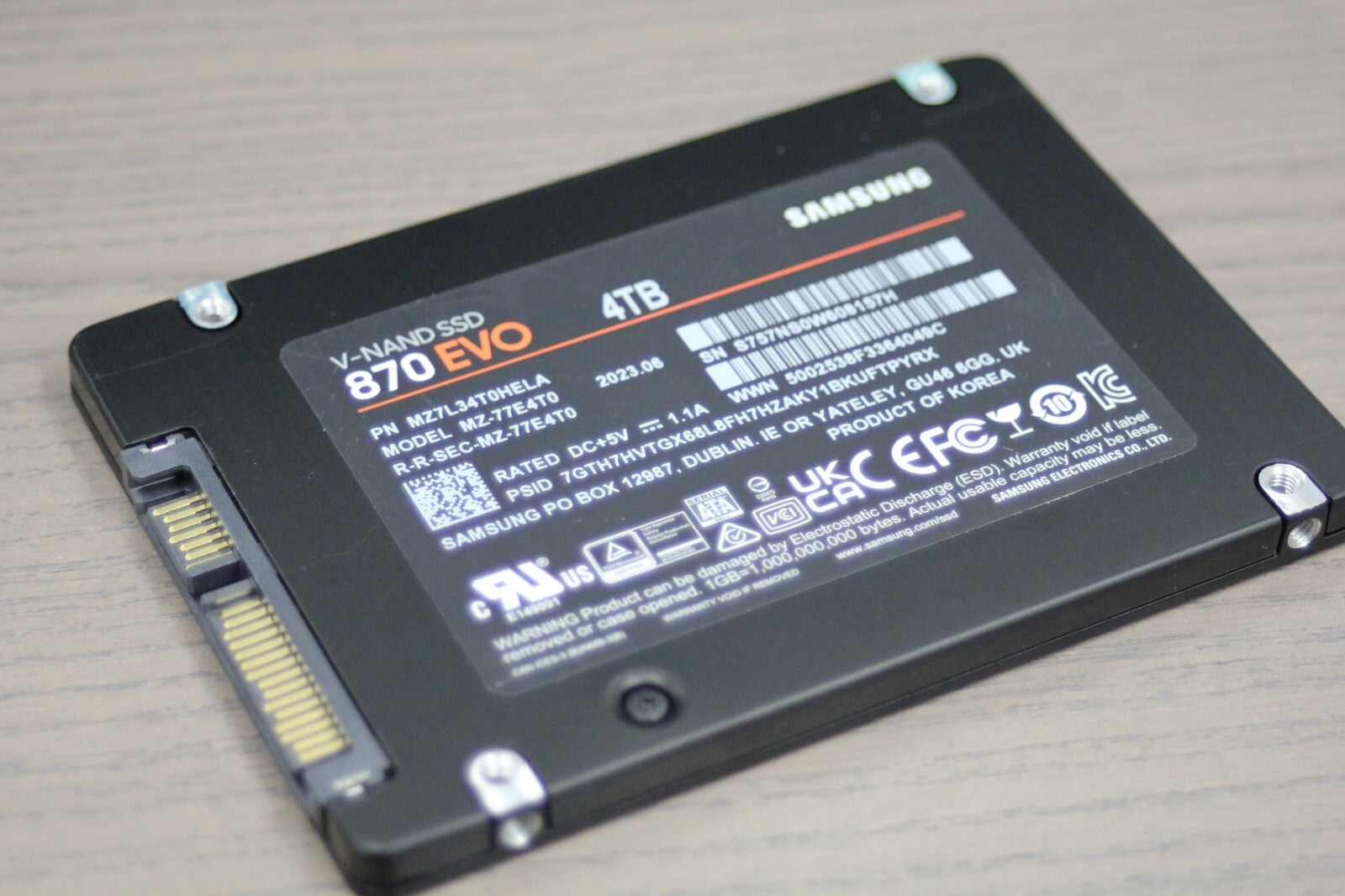 Samsung 870 EVO 4TB 2.5